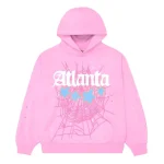 Sp5der Atlanta Hoodie Pink