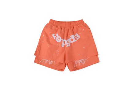 Sp5der OG Web Double Layer Orange Short