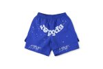 Sp5der OG Web Double Layer Short Blue